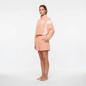 <b>Women</b>’s Custom Logo Waterproof Nylon Jacket and <b>Shorts</b> Two Piece Tracksuit - Product Image 2