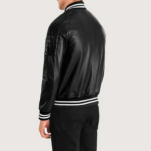 Furat Leathers Custom Green <b>Suede</b> <b>Men's</b> Winter Breathable Windproof Casual Varsity <b>Jacket</b> Stand Collar Zipper Closure - Product Image 5