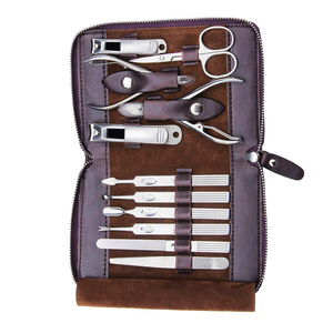 Kit de manucure et pédicure classique vert de haute qualité pour enfant, 20 pièces, en acier inoxydable, coupe-ongles 4-en-1 portable - Product Image 3