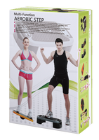 Plateforme d'exercice aérobique ALLWINWIN AES01 - Barre de pompes, planche d'équilibre, plateforme d'étirement, stepper de fitness