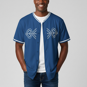 Maillot de baseball/softball personnalisable respirant pour hommes, 100 % polyester, manches courtes, sublimation, vente en gros - Product Image 1