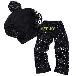 Ensemble de survêtement décontracté 2 pièces en coton 100% avec impression en relief, couleurs personnalisées, service OEM, vêtements de sport respirants, vente en gros - Product Image 6