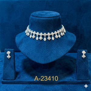 ชุดเครื่องประดับเจ้าสาว MOLL JEWELLERS ปี 2024 แรงบันดาลใจจากอินเดียและแอฟริกา แฟชั่นทันสมัยสำหรับผู้หญิง ชุบแพลตตินั่ม ทำจากทองแดงผสมประดับเพชรซิร์คอน สำหรับงานแต่งงาน - Product Image 6