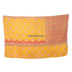 Indian Paisley Handmade Kantha <b>Quilt</b> Throw Reversible Bedspread <b>Quilt</b> Gudri Reversible Throw Blanket Cotton <b>Quilts</b> Indian Revers - Product Image 4