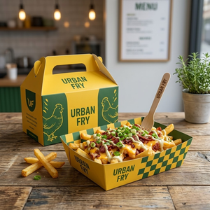 Cajas de Papel Personalizadas en Diversos Tamaños y Colores, Proveedor de Cajas para Alimentos, Contenedor para Pollo, Hamburguesas y Papas Fritas, Empaques para Llevar al por Mayor - Product Image 3