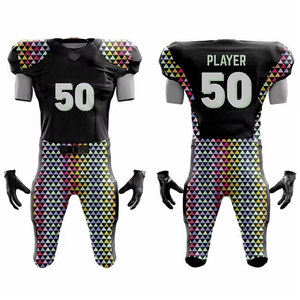 Uniforme de Fútbol Americano para Jóvenes, Venta al Por Mayor, Manga Corta, Transpirable, Tallas Grandes, Ropa de Práctica - Product Image 1