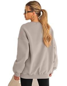 Sweatshirts surdimensionnés pour femmes Hoodies Fleece Crewneck Sweaters Casual Tops Comfy Fall Fashion Outfits Winter Clothes - Product Image 3