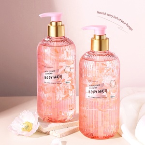 Gel Douche OEM 500ml Rafraîchissant Parfumé Naturel Crème de Douche Hydratation Profonde Pétales de Rose pour Peaux Sèches Essence Florale - Product Image 1