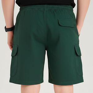 Cargo style Top Selling article long short for men with raw hem Custom Made 100% cotton comfortable Sweat Shorts for men - Product Image 4