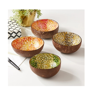 Mother Of Pearl <b>Coconut</b> Bowl Handmade <b>Coconut</b> <b>Shell</b> Bowl Eco Friendly Kitchenware <b>Coconut</b> Bowls Decorated With Eggshell - Product Image 2