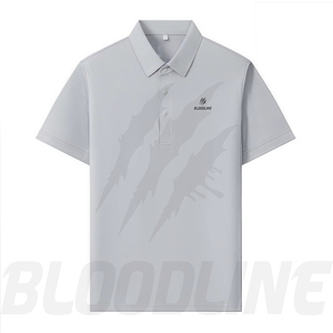 Camisa de Manga Corta para Hombre Bloodline, Blanca, de Algodón Oxford, Transpirable, Formal, Corte Regular, Logotipo Frontal Sólido, Impresión Digital, 220g - Product Image 4