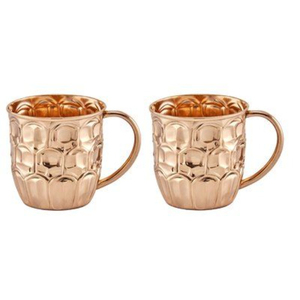Vintage Smooth Finish Copper Barware Cups With Handles Set Of 6 Pure Copper Mugs Handmade Wholesale <b>Drinkware</b> Gift Good Price - Product Image 3