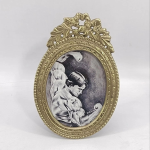 Modern Brass Metal Photo <b>Frame</b> Luxury High-end Custom <b>Frames</b> for Image Selfie <b>Frame</b> Table Wall Decors - Product Image 4