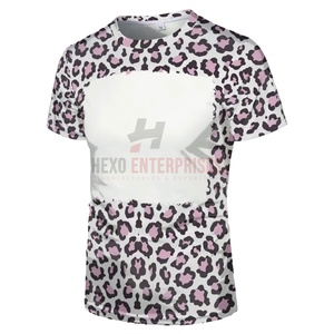 Comfortable Custom Sublimation T-Shirt Light Weight <b>Canvas</b> Short Sleeve Solid Pattern Latest Design - Product Image 1