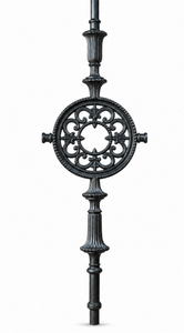 Balustres d'escalier élégants en fer forgé, kit de remplacement de meneaux décoratifs classiques en métal pour support de main courante d'escalier intérieur - Product Image 3