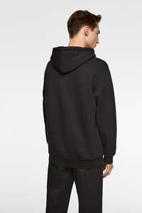Sudadera con Capucha Personalizada al por Mayor, 60% Algodón, 40% Poliéster, de Alta Calidad, con Dobladillo y Puños Acanalados, Sudadera Lisa para Hombre, Sudadera Negra - Product Image 2