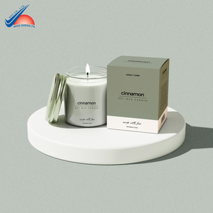 Caja de Embalaje Rígida de Alta Gama para Velas con Logotipo Estampado en Caliente, Superficie Relieveada y Cierre Magnético - Product Image 1