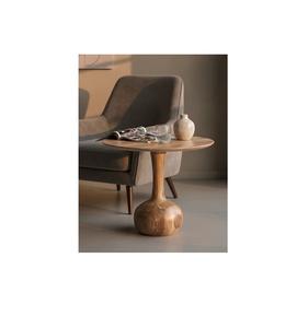 Mesa auxiliar de madera sencilla diseñada para una fácil colocación en dormitorios, salones y salas de estar - Product Image 1