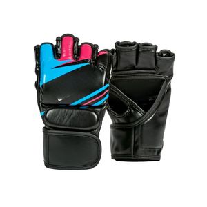 Guantes de Sparring Rojos Personalizados al por Mayor para MMA, Guantes de Grappling de Cuero con Nudillos Curvos, Guantes de Entrenamiento de Artes Marciales con Palma Abierta - Product Image 6
