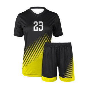 Ensemble maillot et short de football personnalisés, uniforme de football par sublimation, vêtements de sport à séchage rapide pour équipe, entraînement et match, usine OEM - Product Image 1