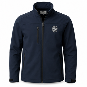 Veste Softshell Décontractée pour Homme Coupe Droite Couleur Unie en Toile Coupe-Vent avec Fermeture Éclair Col Montant Écologique Respirante - Product Image 1