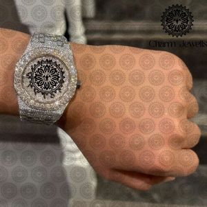 Charm Luxury Stainless Steel <b>Mechanical</b> <b>Watch</b> 40mm Case Analog 20mm Band Glass Vintage Hip Hop Auto Date Push Button Hidden - Product Image 2