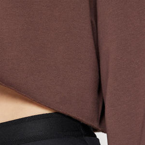 Sudaderas con capucha personalizadas al por mayor de manga larga para mujer, sudaderas cortas para mujer, sudaderas cortas extragrandes tipo top. - Product Image 5