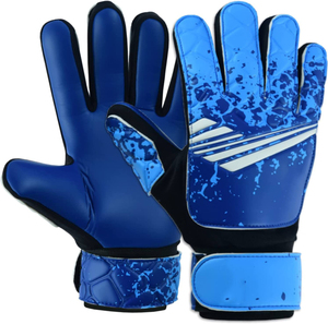 Gants de gardien de but de football professionnels en cuir respirant avec protection réglable et durable pour la paume et sangle de poignet confortable pour l'entraînement - Product Image 1