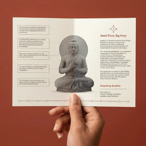 การเทศนาพระพุทธเจ้า |   ผลงานชิ้นเอกแห่งศิลปะกันธารา - Product Image 6