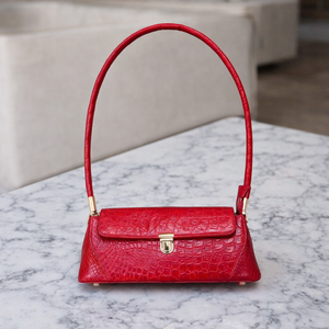 Top Rate Luxury Alligator Leather Waterproof <b>Envelope</b> Shape Handbags Women Custom Designer Fashion Genuine Leather Luxali Brand - Product Image 3