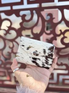 Porte-monnaie en cuir de vachette véritable à poils, mini pochette de créateur, porte-cartes, cadeau tendance, vente chaude - Product Image 4