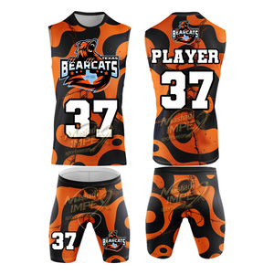 เสื้อฟุตบอลแบบกำหนดเอง ชุดกีฬาแบบสั่งทำพิเศษ 7v7 / 7on7 เสื้อฟุตบอลแบบกลับด้านได้ ชุดยูนิฟอร์มผ้าแห้งเร็ว พิมพ์ลายแบบ Sublimation - Product Image 2