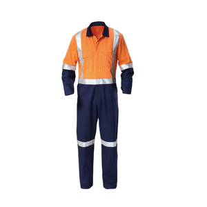ชุดป้องกันไฟไหม้แบบพิมพ์ลาย Hi Vis สำหรับงานอุตสาหกรรม ชุดยูนิฟอร์ม FR Hi ผ้าฝ้าย ผ้าลินิน โพลีเอสเตอร์ ชุดทนไฟสำหรับลูกเรือ - Product Image 4
