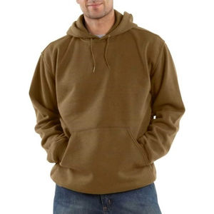 Sweat à capuche pour homme en molleton 100% coton de haute qualité, imprimé en relief, style streetwear, couleur rouge - Product Image 2