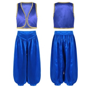 ชุดคอสเพลย์ตัวละครในเทพนิยายสำหรับเด็กผู้ชายอายุ 6-16 ปี เสื้อกั๊กพร้อมกางเกงผ้าซาติน สำหรับการแสดงบทบาทสมมติ การเต้นรำแนวลิริคอลสมัยใหม่ - Product Image 3