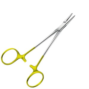 Needle Holder Forceps used in surgical stitching procedures providing consistent <b>grip</b> and <b>control</b> for healthcare professionals - Product Image 3