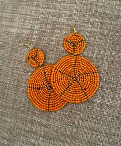 New Decorative <b>Leaf</b> Shape Seed Beaded Gold Plated Handmade Women's Boho Bead Earrings Party Wear <b>Drop</b> Earrings Beads - Product Image 1