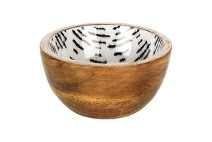 Bol à salade en bois de manguier émaillé, fait main en Inde, nouvelle arrivée, haute qualité, idéal pour servir les aliments et offrir en cadeau - Product Image 3