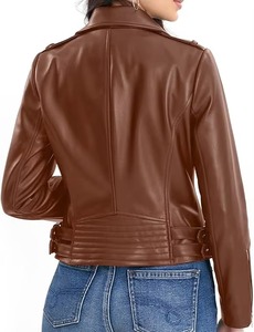 2026 Proventure Industry Women's Winter Dark Brown Leather <b>Jacket</b> <b>Plus</b> <b>Size</b> Eco-Friendly <b>Waterproof</b> Cotton Outerwear Nurak - Product Image 2
