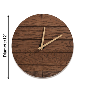 Minimalist Round Wooden Wall <b>Clock</b> Silent Quartz Wooden <b>Clock</b> with Second Hand wooden wall <b>clock</b> Silent quartz wall <b>clock</b> - Product Image 4