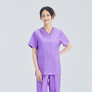 Fast Ship Spa Uniforme Pet Hospital Ropa DE TRABAJO Poly Spandex Stretch <span class=keywords><strong>Dental</strong></span> Doctor Enfermera Scrub Uniformes - Product Image 5