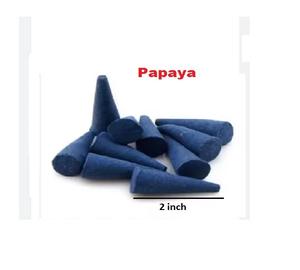 Best Brand <b>Incense</b> <b>Cones</b> Natural Papaya Design Wood Material Wholesale Supply Backflow <b>Incense</b> <b>Cones</b> (Blue) - Product Image 1