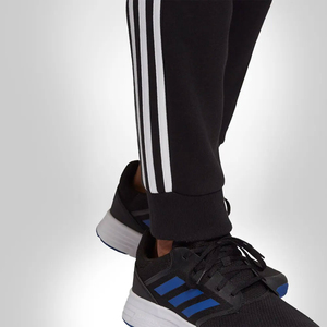 Men's Black Sweatpants <b>White</b> Side Stripes Elastic Waist Drawstring Casual <b>Joggers</b> Breathable Knitted Fabric 100% Cotton - Product Image 5