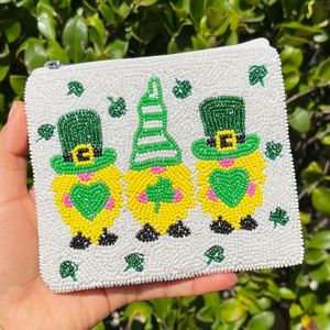 Handmade Seed Bead Embroidery <b>Small</b> Coin Purse Wallet Luxury Beaded Needlework Pouch For Credit Cards Cash - Product Image 5