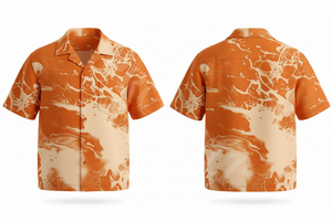 เสื้อเชิ้ตชายหาดแขนสั้นคุณภาพสูงสำหรับผู้ชาย ขายส่งเสื้อผ้า OEM ODM ลายพิมพ์ศิลปะแบบกำหนดเอง - Product Image 4