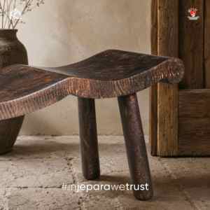 Segara Premium Solid Wood Outdoor Bench Elegant Wave Top Park <b>Stool</b> Weatherproof Long Chair for <b>Garden</b> Patio Resort Jepara - Product Image 2