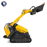 Mini-chargeuse compacte sur pneus Caterpillar, moteur diesel, capacité de charge nominale de 2 tonnes, poids de la machine de 1300 kg, cabine, roues, usage extérieur
