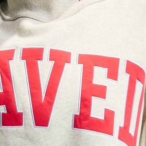เสื้อสเวตเชิ้ตคอตตอนฟลีซทรงโอเวอร์ไซส์สำหรับฤดูหนาว รุ่น SAVED  แบบคัสตอม  คอวี  สำหรับผู้หญิงและผู้ชาย  ปักอักษรเชนีล  ตกแต่งด้วยผ้าทวิลล์  คอเต่า - Product Image 3