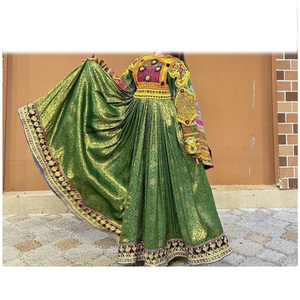 Vestido Largo Étnico Afgano para Mujer, Bordado a Mano para Ocasiones Festivas - Product Image 5