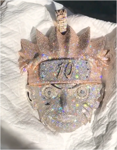 Pendentif Iced Out personnalisé 3D Hip Hop Or Rose Argent 925 9K 10K 14K 18K VVS Moissanite sur mesure pour Hommes et Femmes - Product Image 6